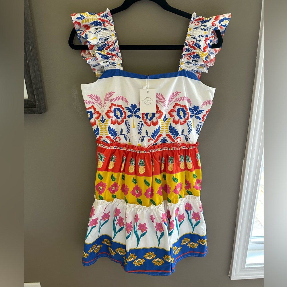Sugar Multicolor Floral Kids Dress